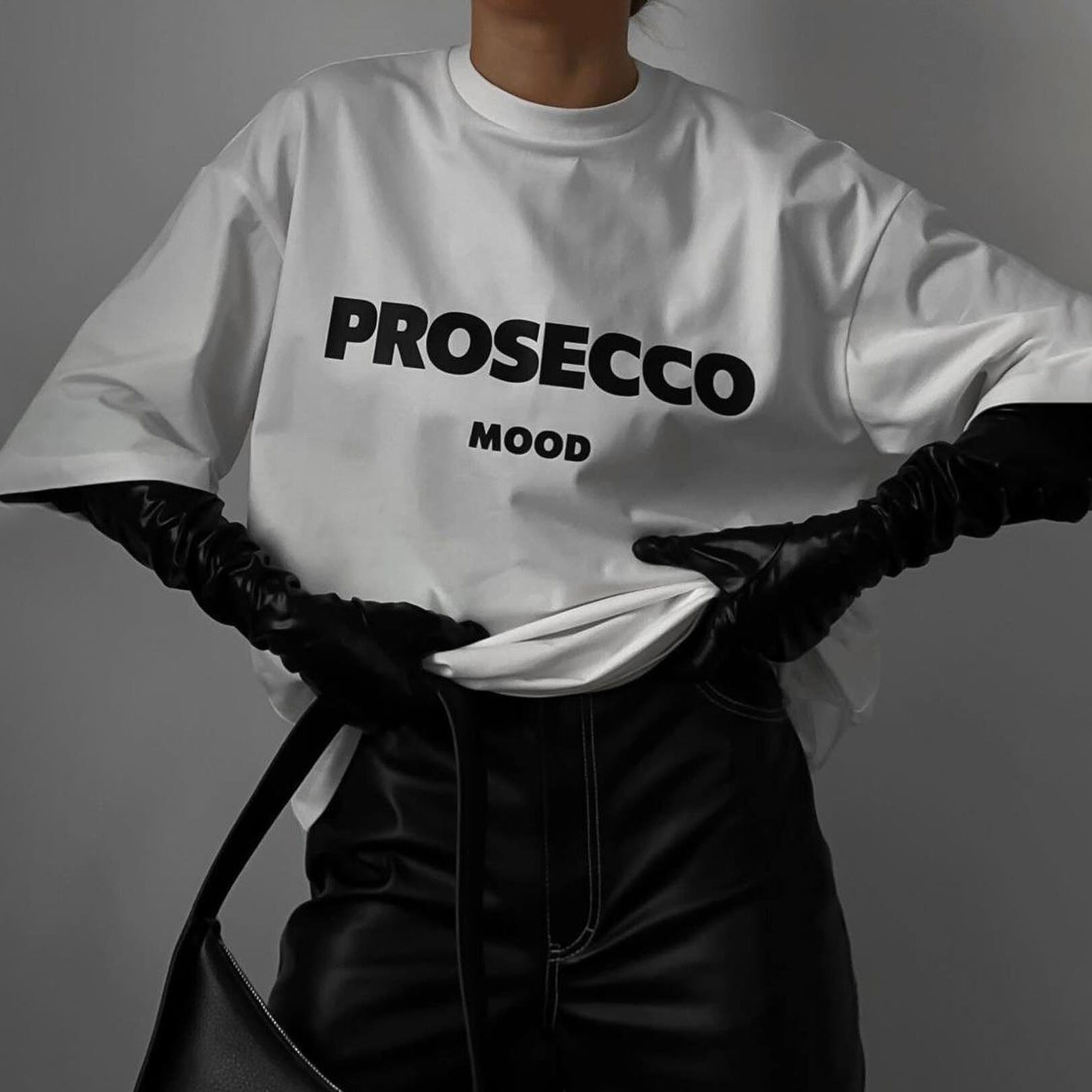 Prosecco Mood Oversize Cotton Shirt