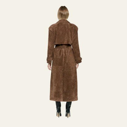 VIENNA SUEDE TRENCHCOAT