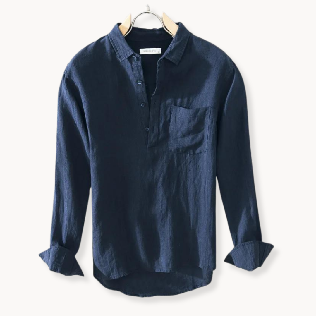 Amalfi Linen Popover Shirt