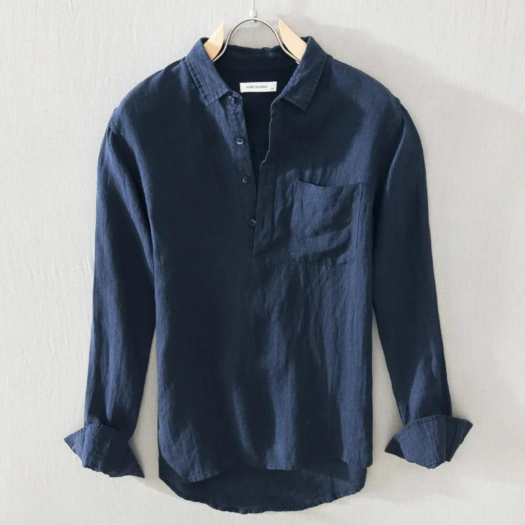 Amalfi Linen Popover Shirt