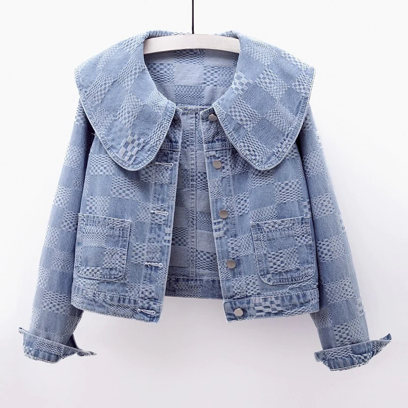 Emilie Cropped Denim Jacket