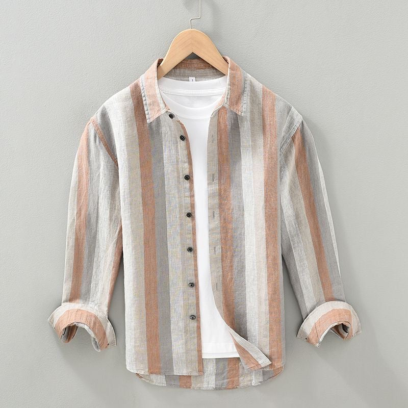 Lucas Stripe Linen Shirt