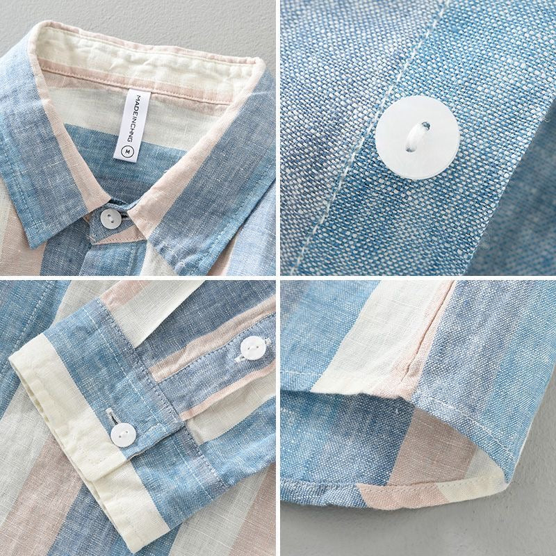 Lucas Stripe Linen Shirt