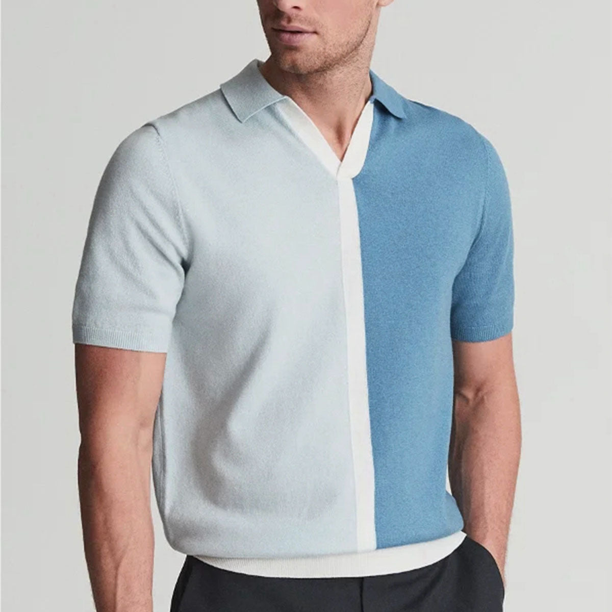 Luca Contrast Cotton Polo