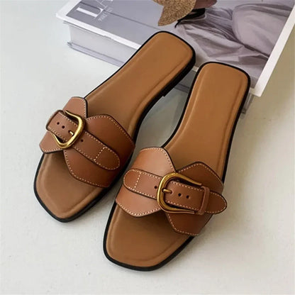 Geneva Buckle Sandals