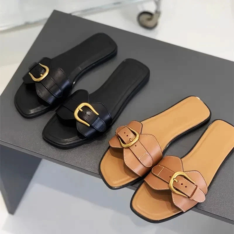 Geneva Buckle Sandals