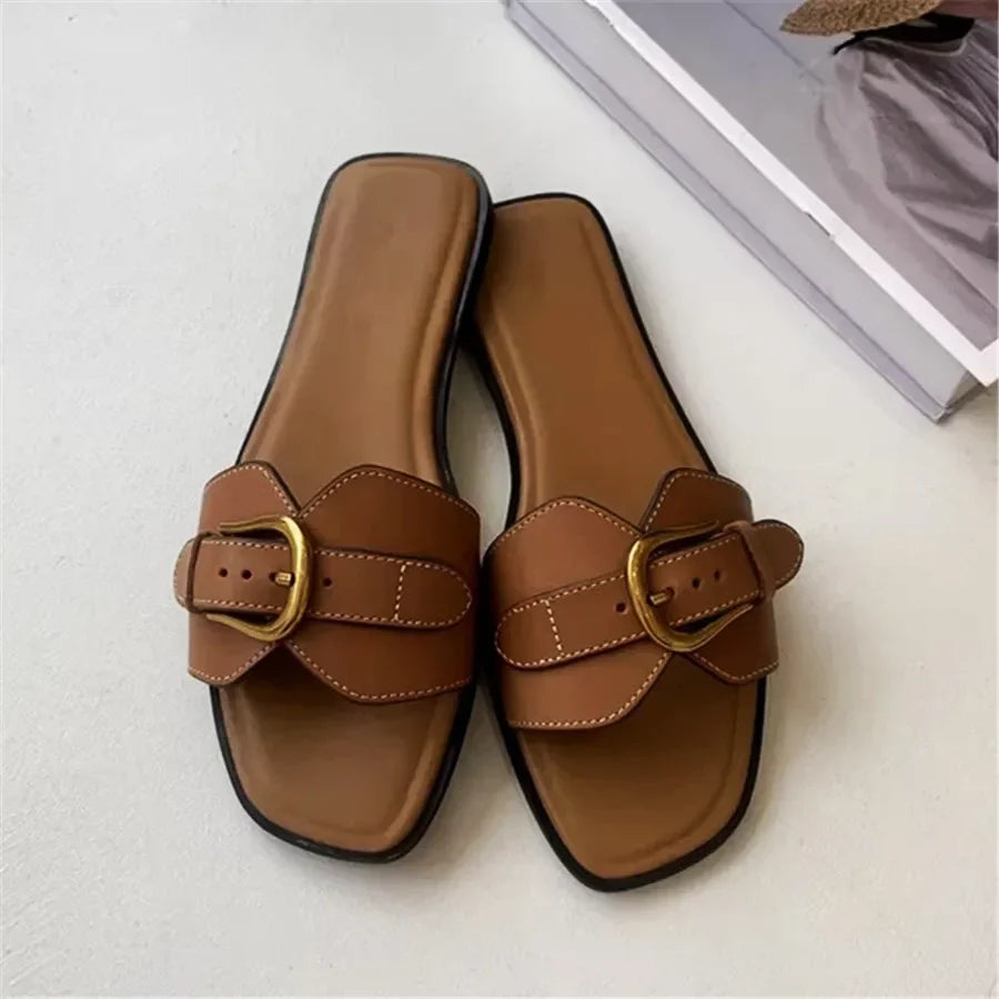 Geneva Buckle Sandals