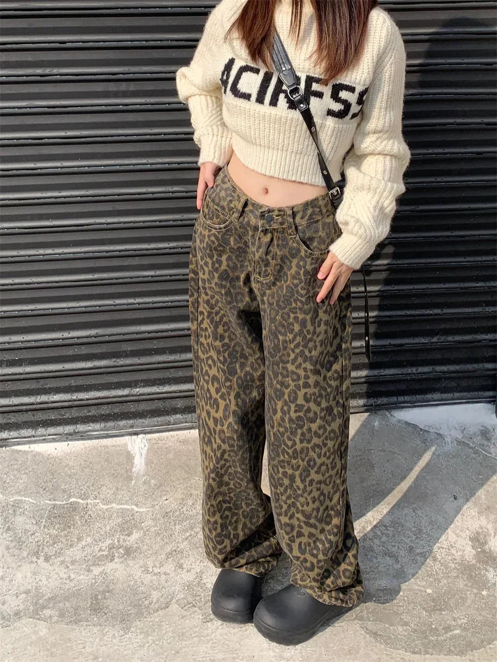 Leopard Print Jeans