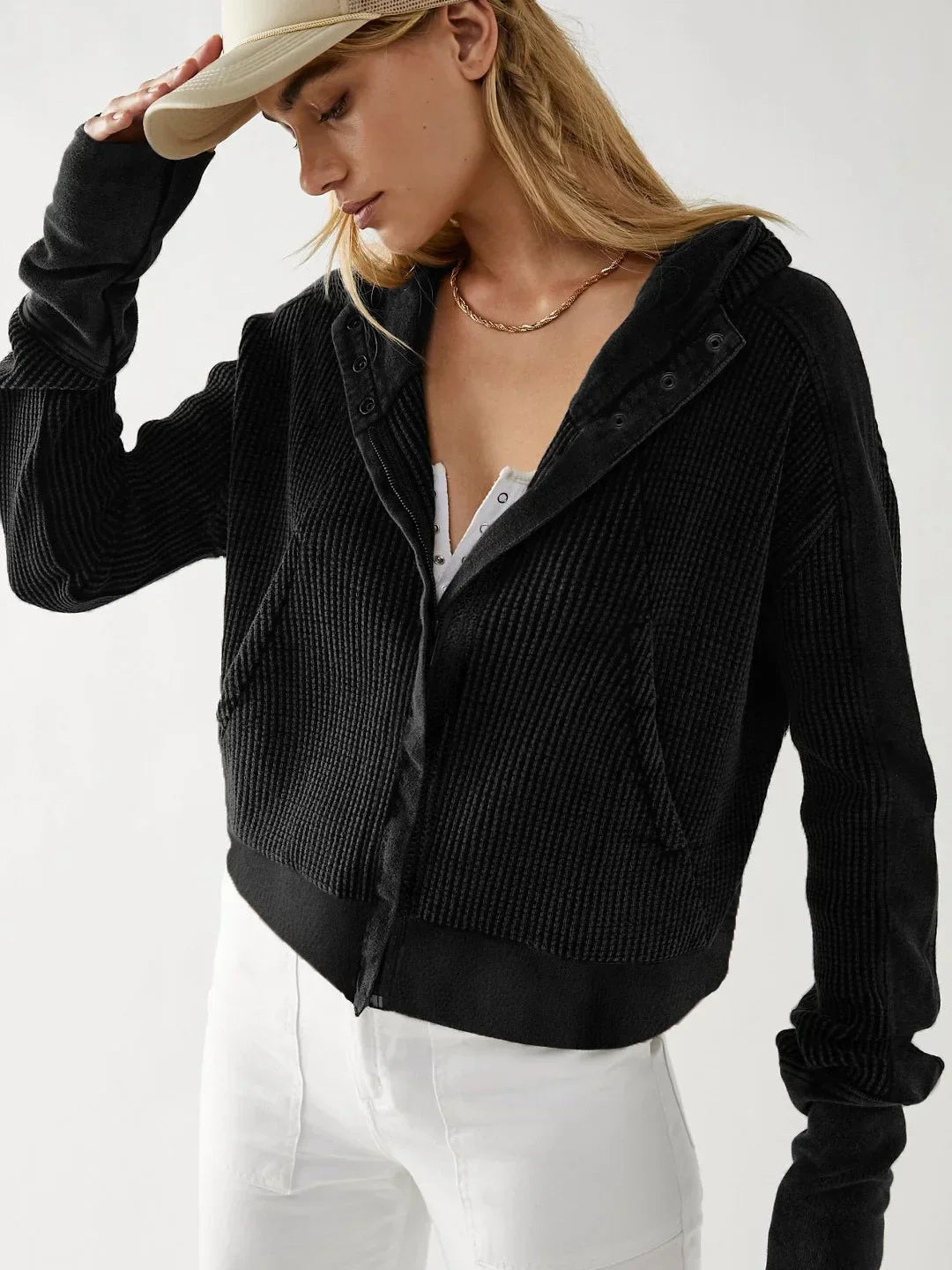 Cozella Crop Hoodie