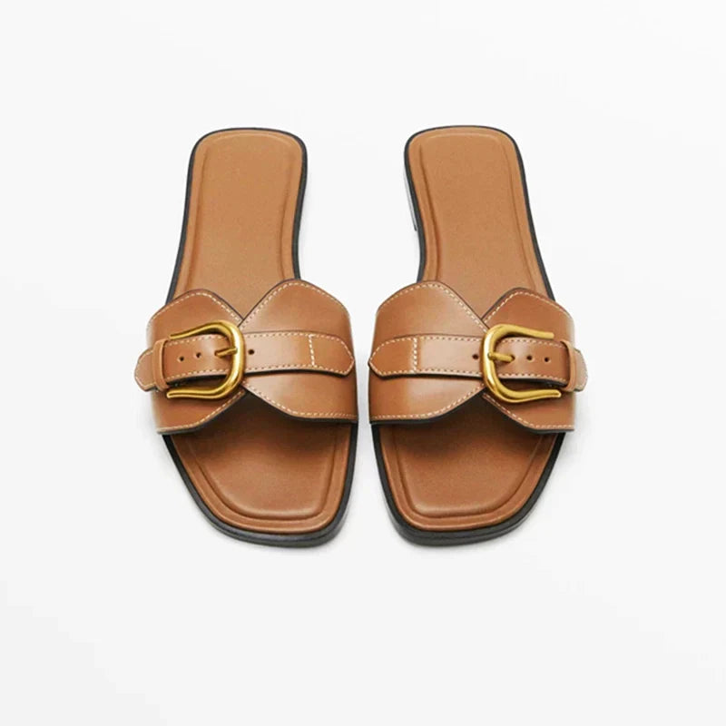 Geneva Buckle Sandals