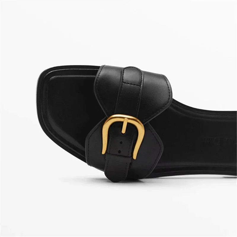 Geneva Buckle Sandals