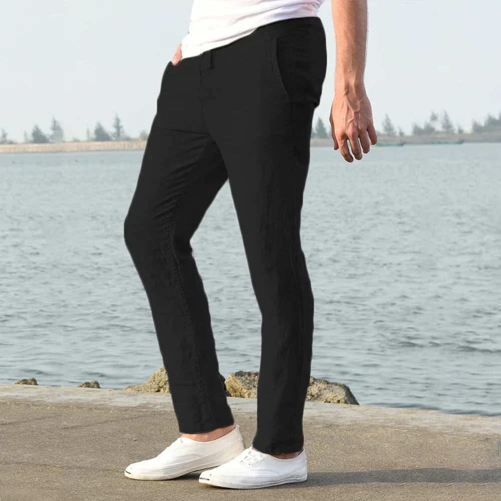 Coastal Breeze Linen Trousers