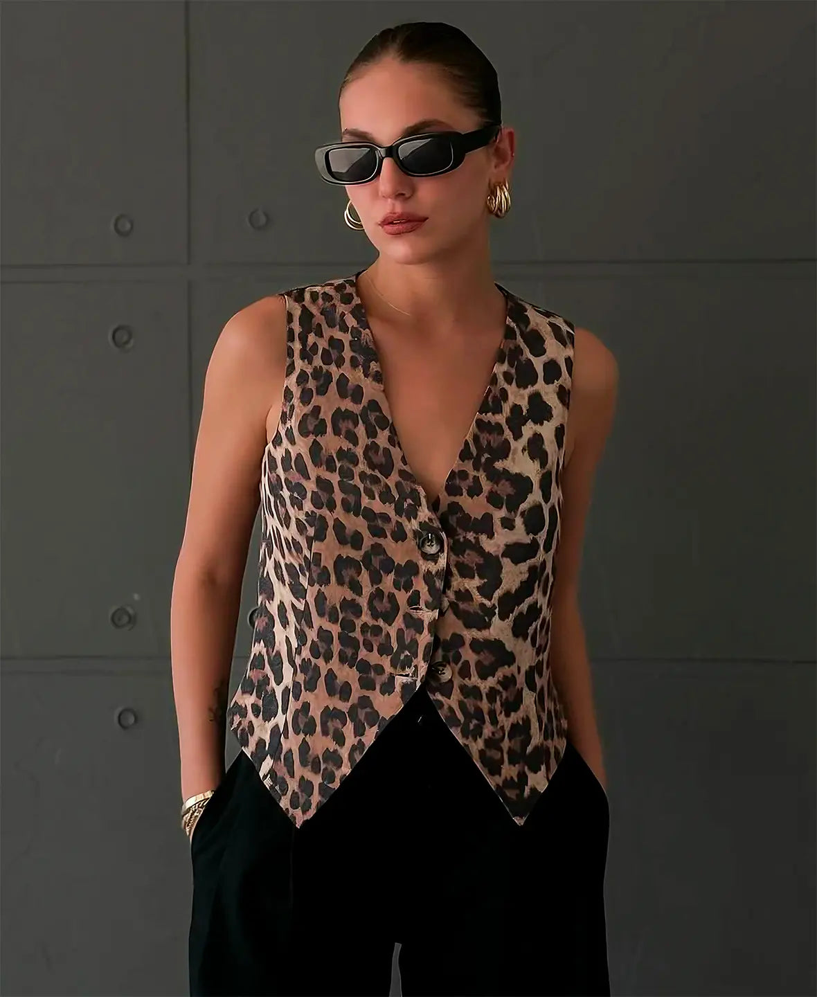 Leopard Chic Vest