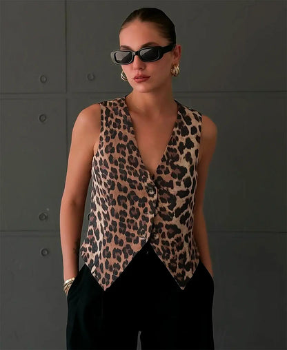 Leopard Chic Vest