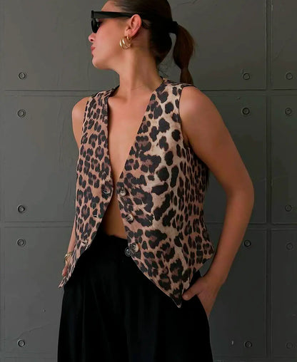 Leopard Chic Vest