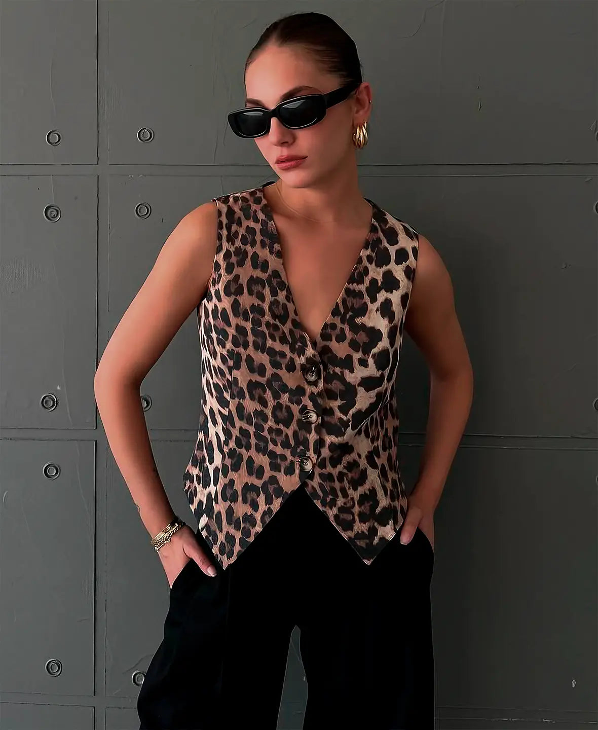 Leopard Chic Vest