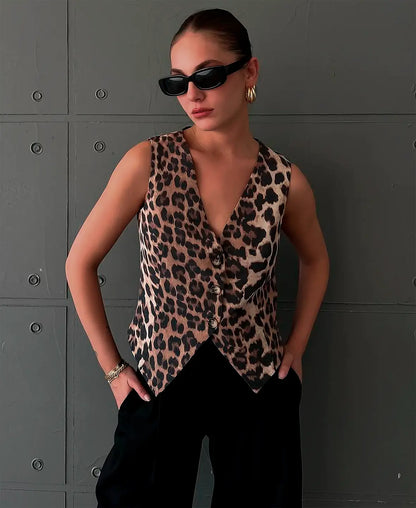 Leopard Chic Vest