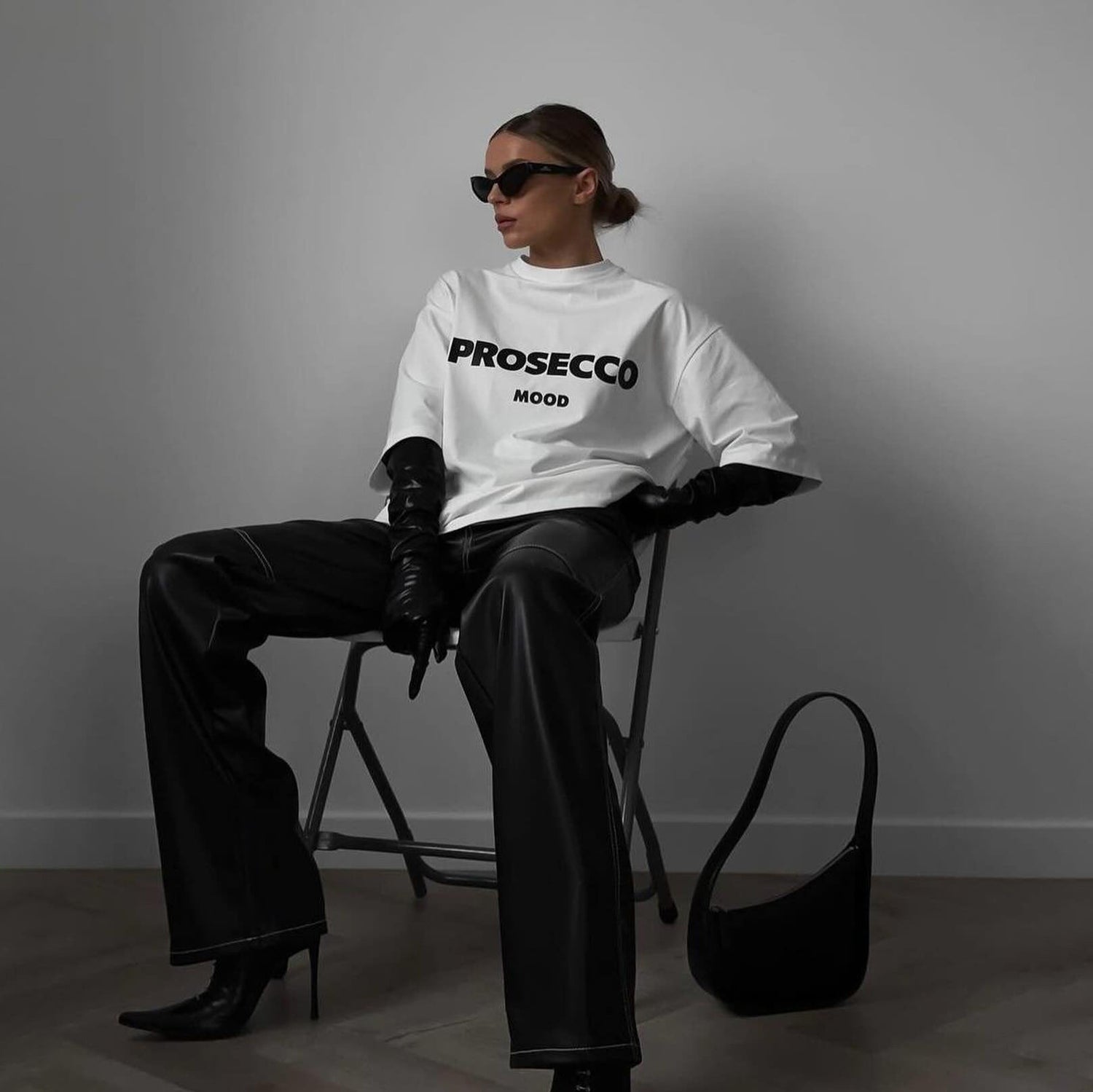 Prosecco Mood Oversize Cotton Shirt