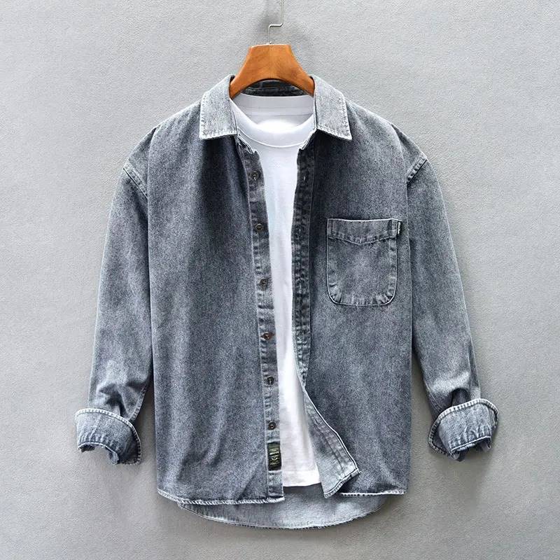 Florence Stone-Washed Denim Shirt